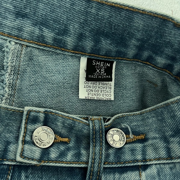 Button Front Denim Skirt - Picture 2 of 3